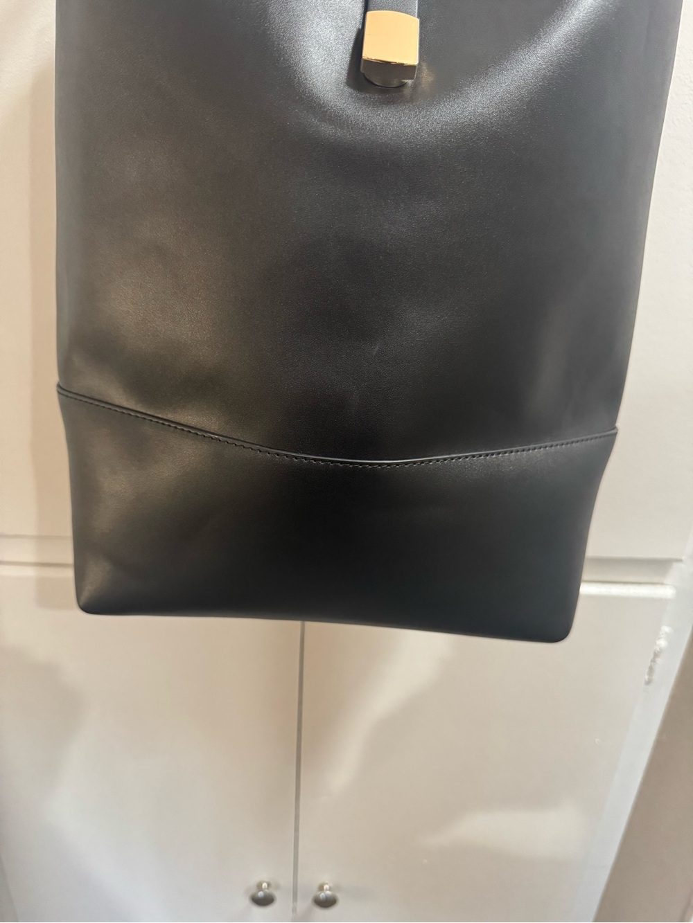 Old Navy Black Shoulder Hobo with Gold Accent - Picture 4 of 6